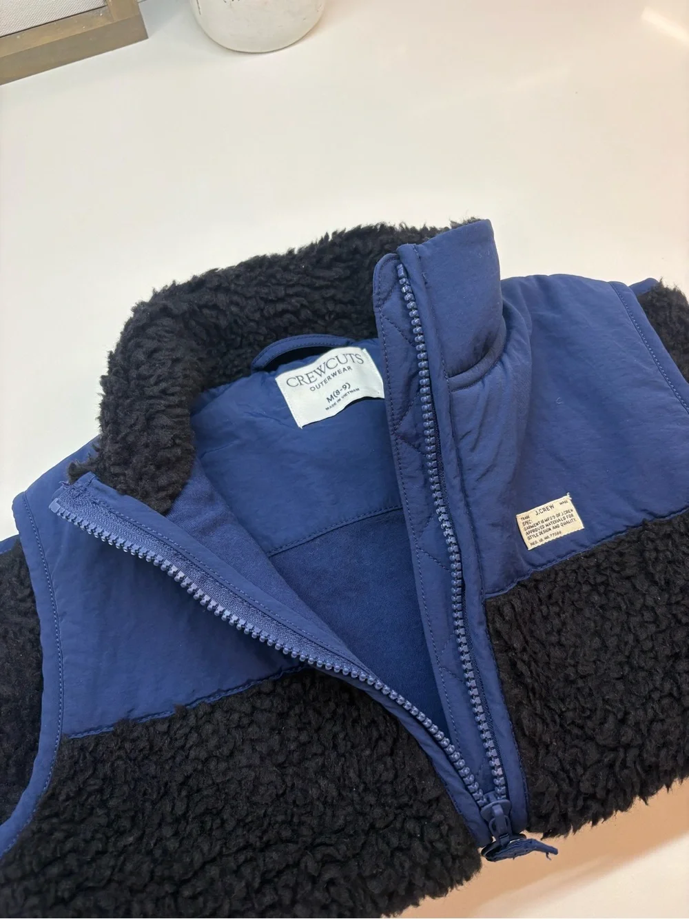 CREWCUTS by J.Crew Boys Colorblock Sherpa Vest